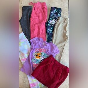 Girl’s Size 8 Cloths Bundle, Leggings, Pants, Tee, Skort  7 Pcs
